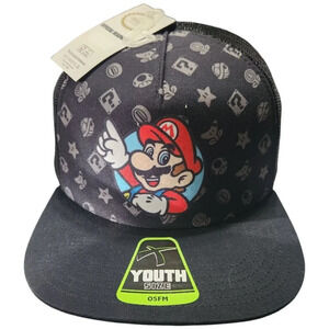Super Mario Youth OSFM Snapback Hat‎ By Bioworld